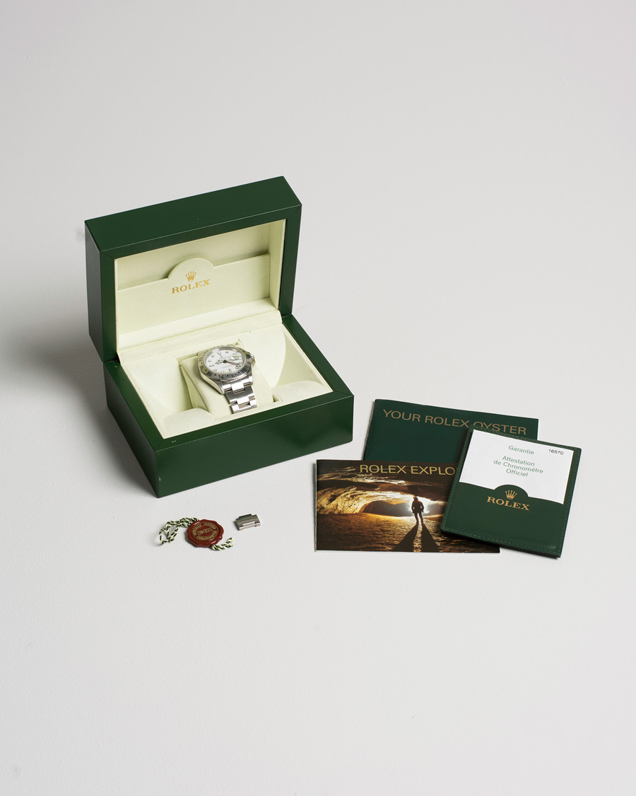 Herren | Rolex Pre-Owned Explorer II 16570 Silver | Rolex Pre-Owned | Explorer II 16570 Silver