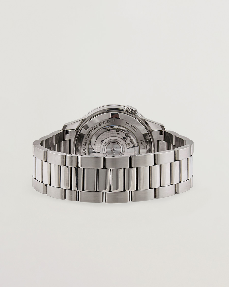 Herren | Sjöö Sandström Pre-Owned Royal Steel Worldstimer 41mm SS-1841-WT Silver | Sjöö Sandström Pre-Owned | Royal Steel Worldstimer 41mm SS-1841-WT Silver