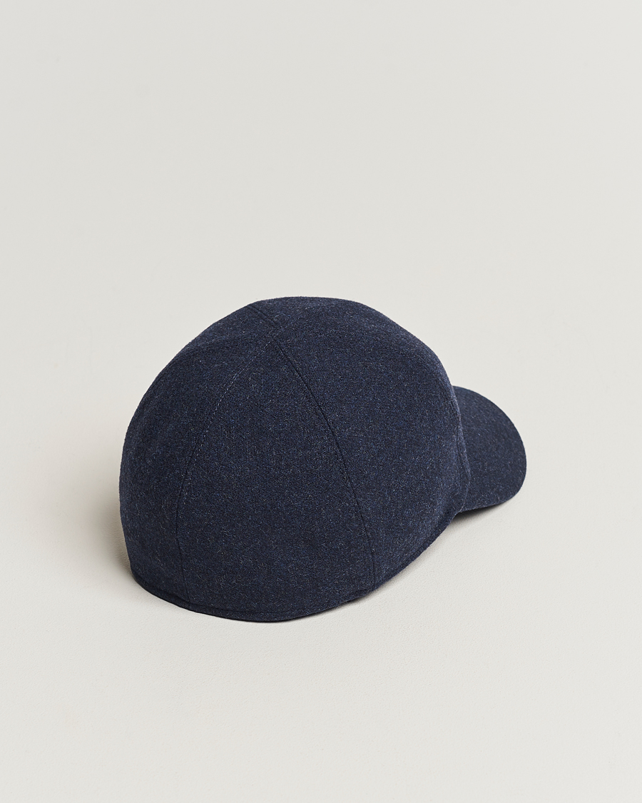 Herren | Wigéns Baseball Classic Melton Wool Blue Melange | Wigéns | Baseball Classic Melton Wool Blue Melange