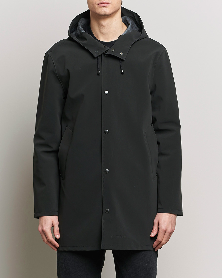 Herren | Stylisch im Regen | Stutterheim | Stockholm Raincoat Black