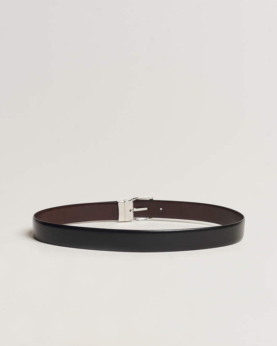 Herren | Gürtel | Anderson's | Reversible Leather Belt 3,5 cm Black/Brown