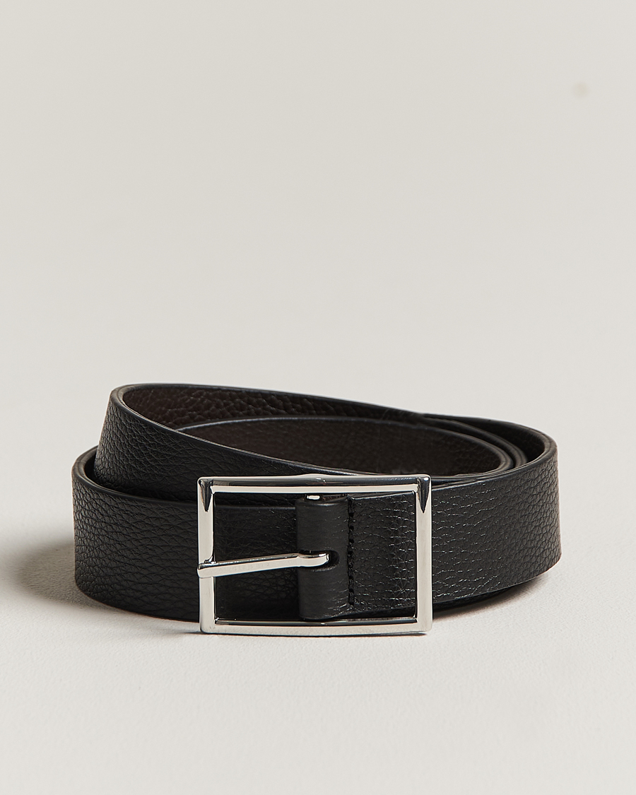 Herren | Anderson's Reversible Grained Leather Belt 3 cm Black/Brown | Anderson's | Reversible Grained Leather Belt 3 cm Black/Brown