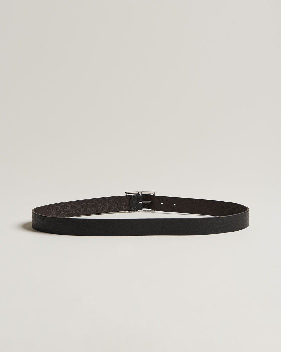 Herren | Italian Department | Anderson's | Reversible Grained Leather Belt 3 cm Black/Brown