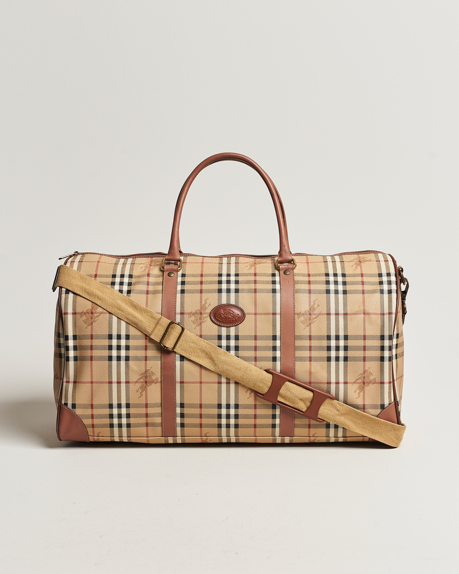Herren | Burberry Pre-Owned Duffle Bag Haymarket Check | Burberry Pre-Owned | Duffle Bag Haymarket Check