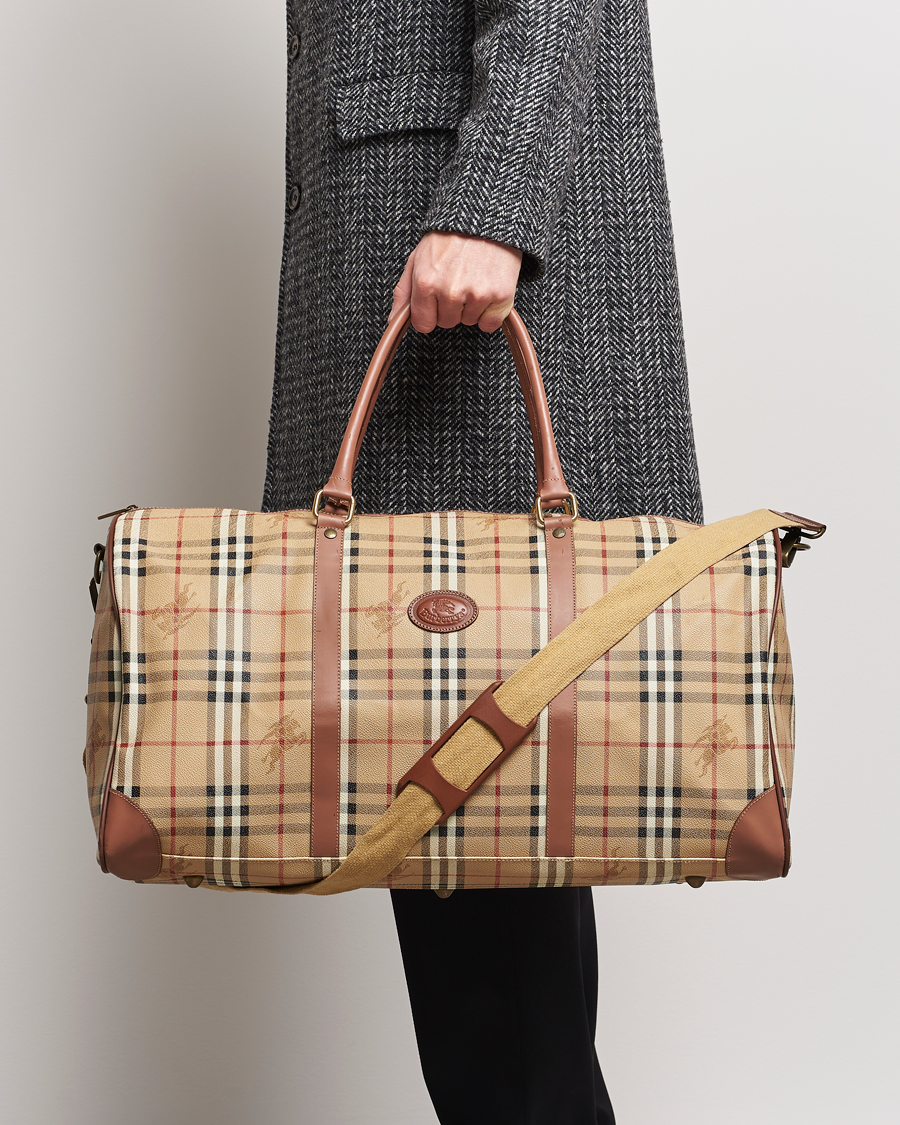 Herren | Burberry Pre-Owned Duffle Bag Haymarket Check | Burberry Pre-Owned | Duffle Bag Haymarket Check