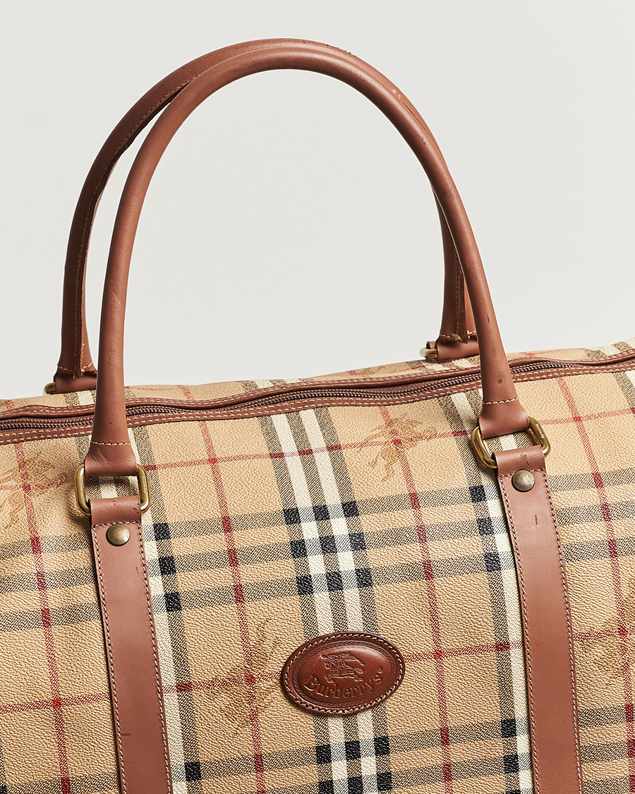 Herren | Burberry Pre-Owned Duffle Bag Haymarket Check | Burberry Pre-Owned | Duffle Bag Haymarket Check