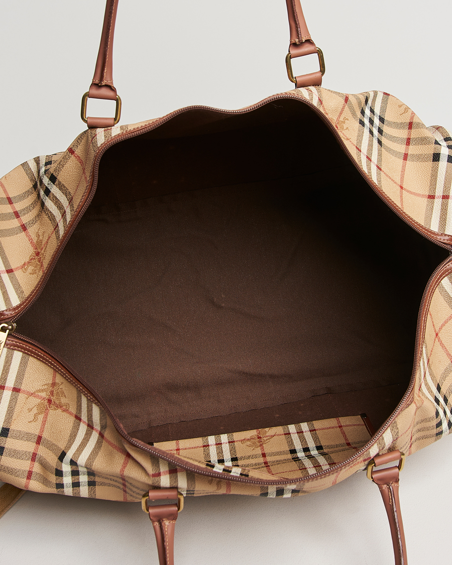 Herren | Burberry Pre-Owned Duffle Bag Haymarket Check | Burberry Pre-Owned | Duffle Bag Haymarket Check