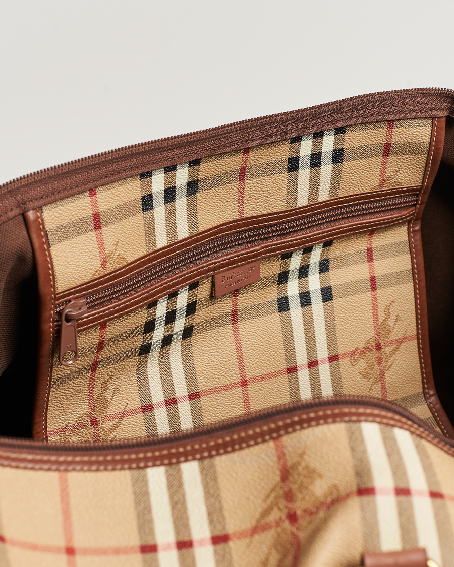 Herren | Burberry Pre-Owned Duffle Bag Haymarket Check | Burberry Pre-Owned | Duffle Bag Haymarket Check