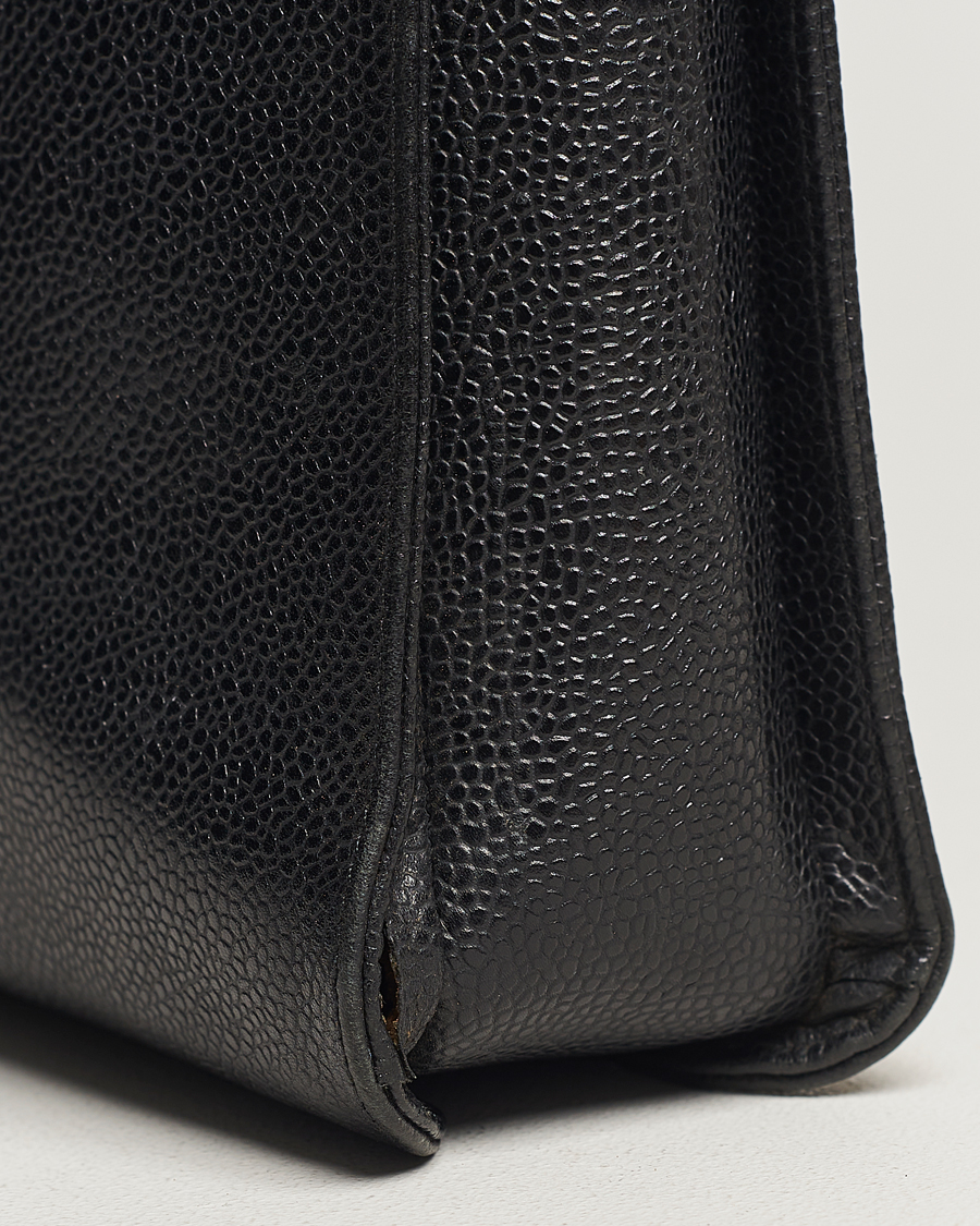 Herren | Chanel Pre-Owned Portfolio Briefcase Leather Black | Chanel Pre-Owned | Portfolio Briefcase Leather Black