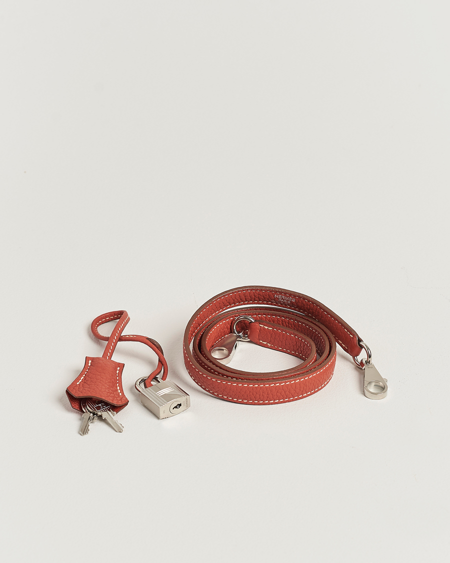 Herren | Hermès Pre-Owned Kelly 35 Handbag Taurillion Clemence Orange | Hermès Pre-Owned | Kelly 35 Handbag Taurillion Clemence Orange