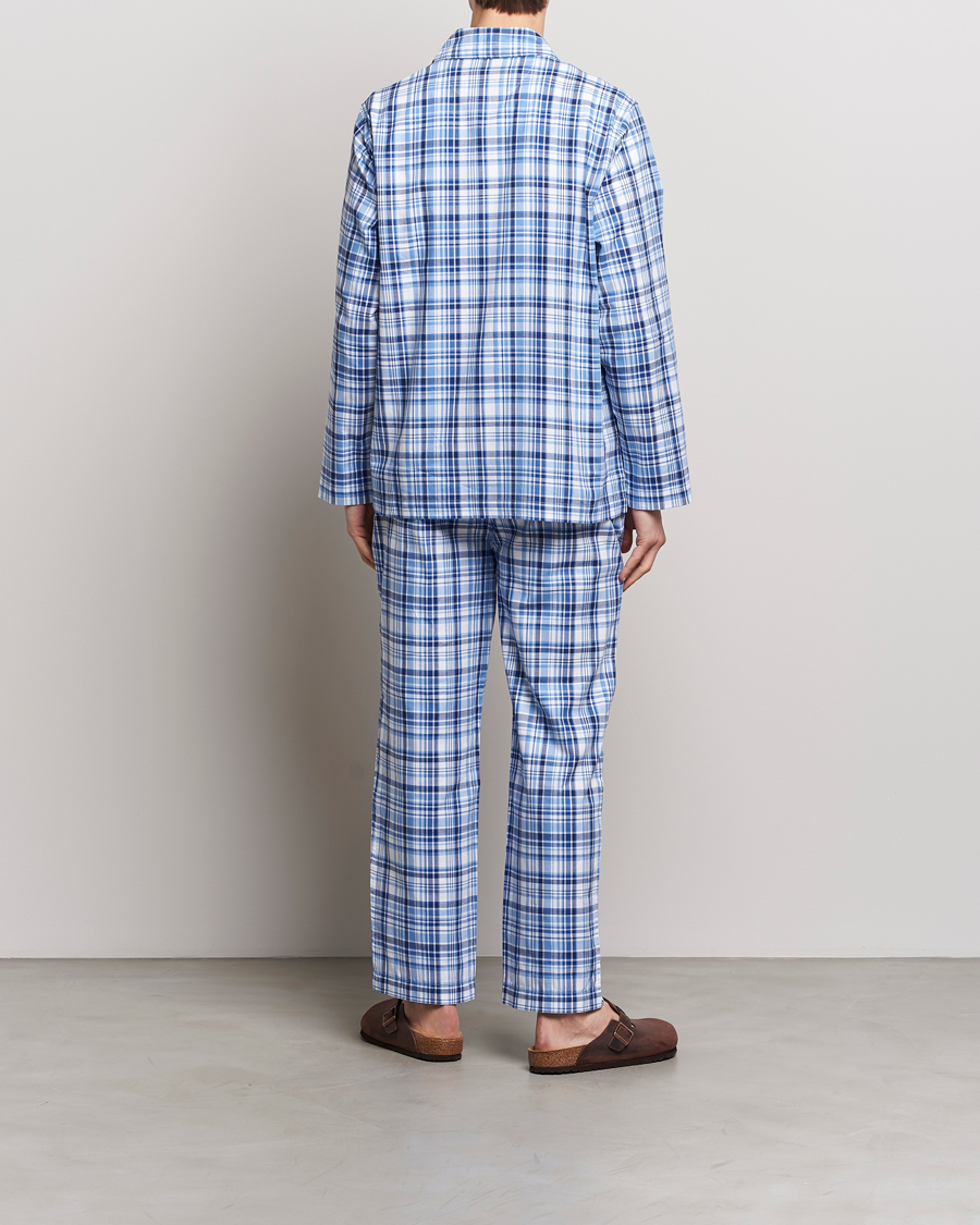 Herren | Schlafanzüge & Bademäntel | Polo Ralph Lauren | Cotton Checked Pyjama Set Blue Plaid