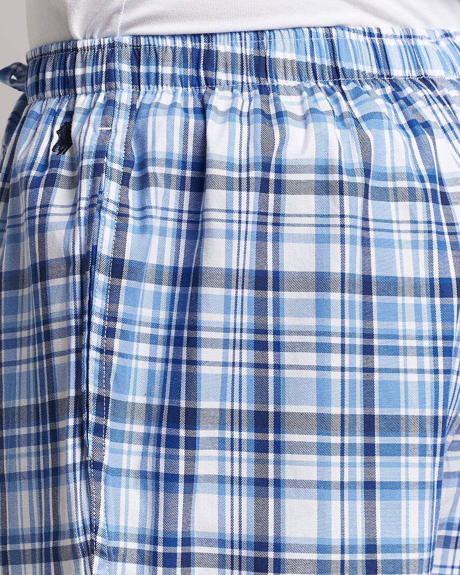 Herren | Schlafanzüge & Bademäntel | Polo Ralph Lauren | Cotton Checked Pyjama Set Blue Plaid