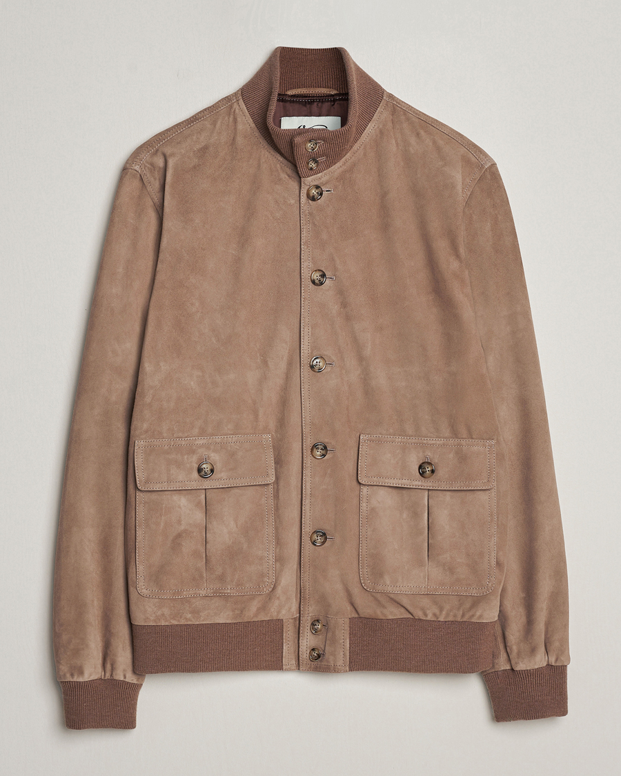 Herren | Jacken | Valstar | Valstarino Suede Jacket Greige