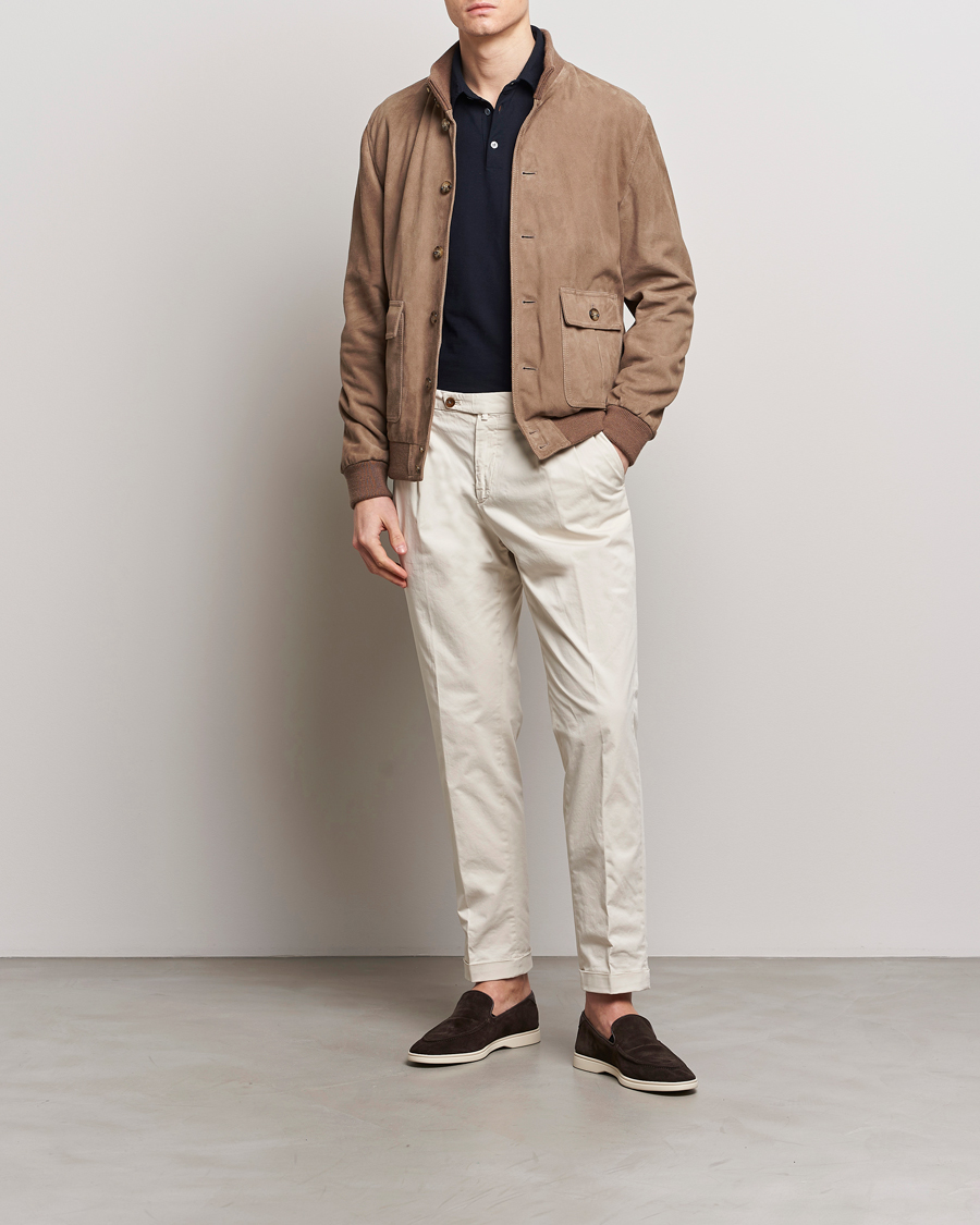 Herren | Jacken | Valstar | Valstarino Suede Jacket Greige