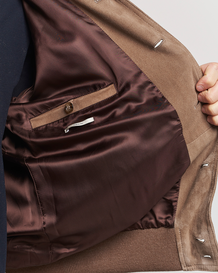 Herren | Jacken | Valstar | Valstarino Suede Jacket Greige