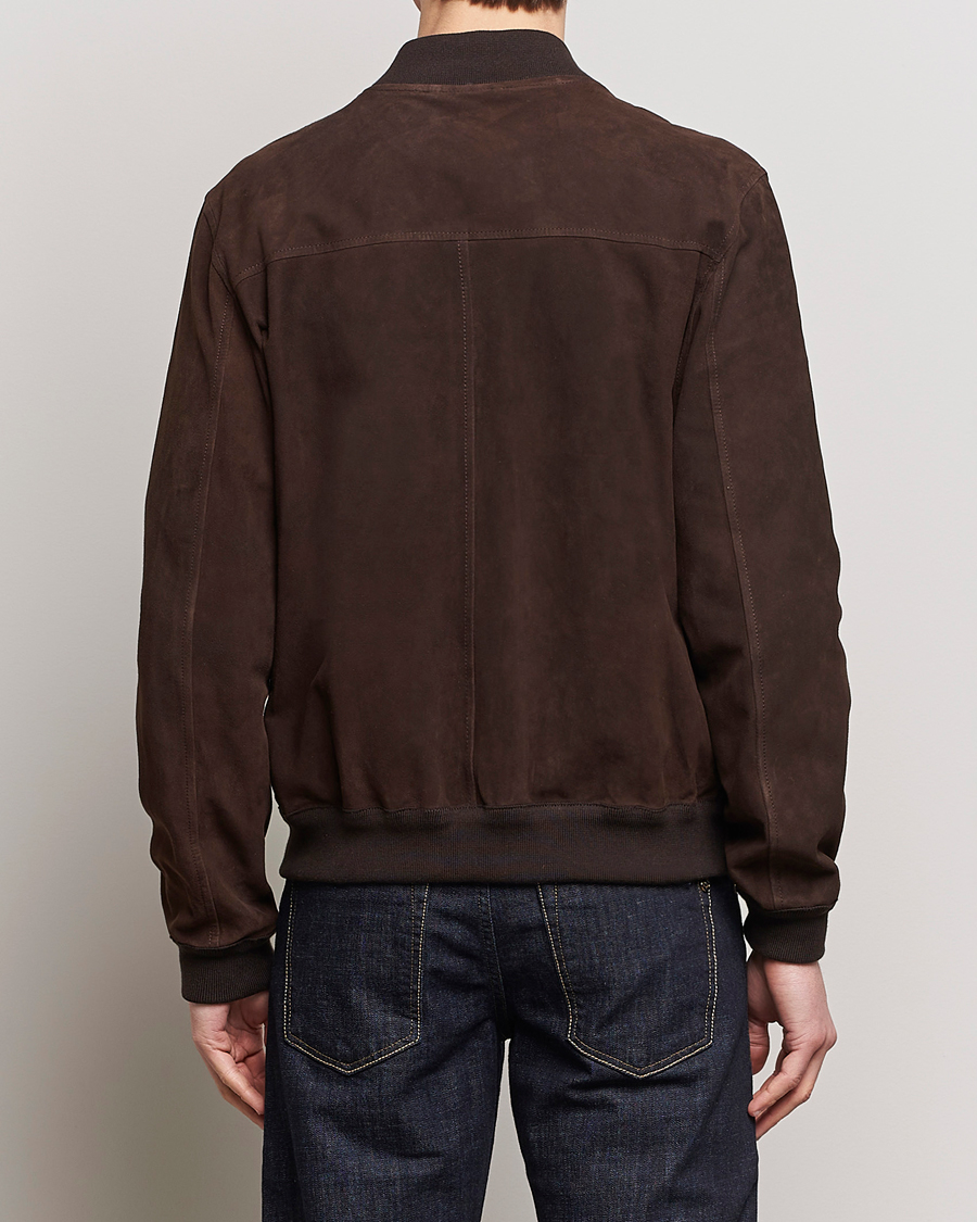 Herren | Jacken | Valstar | Zip Suede Jacket Dark Brown