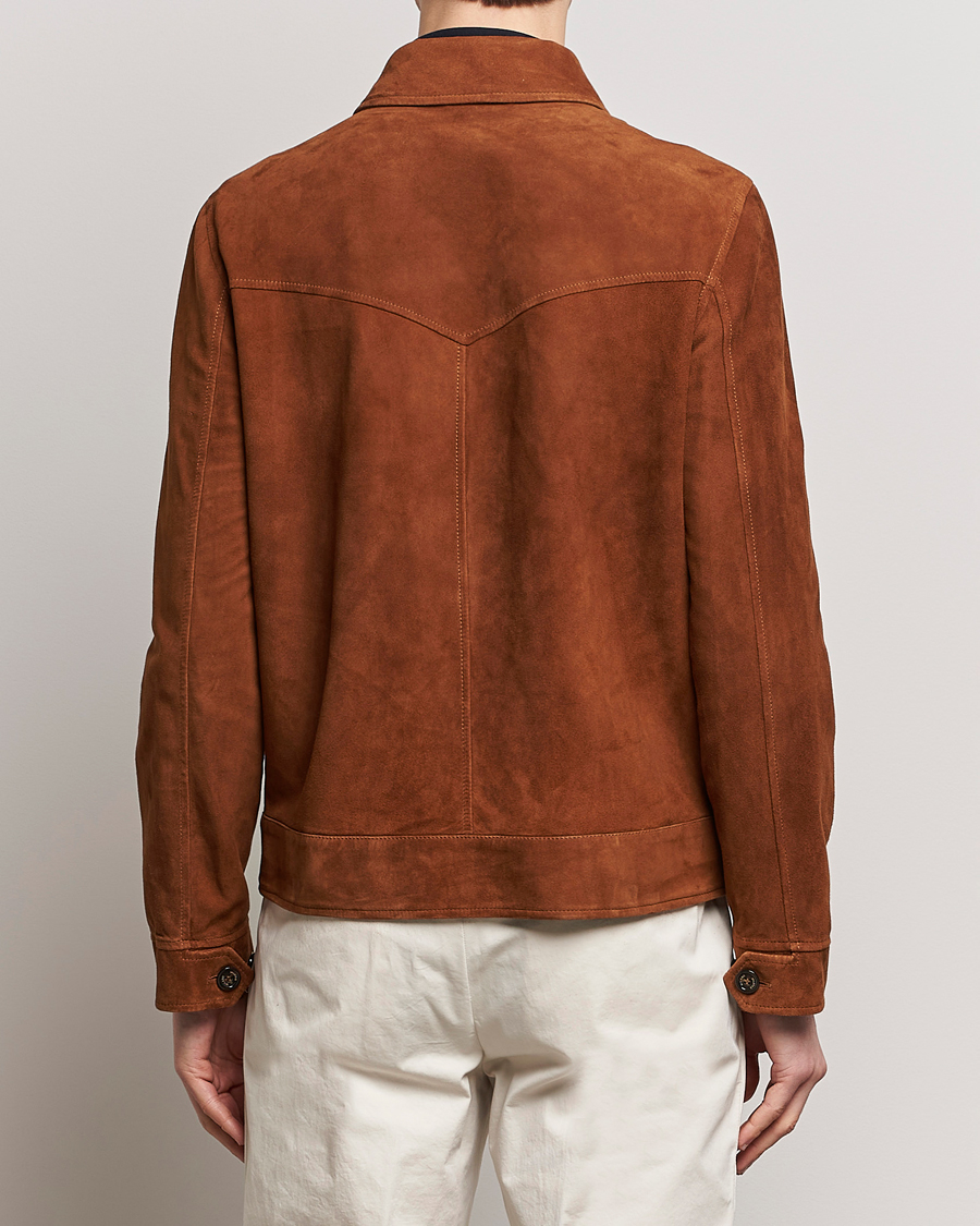 Herren | Jacken | Valstar | Suede Zip Bomber Jacket Sandal