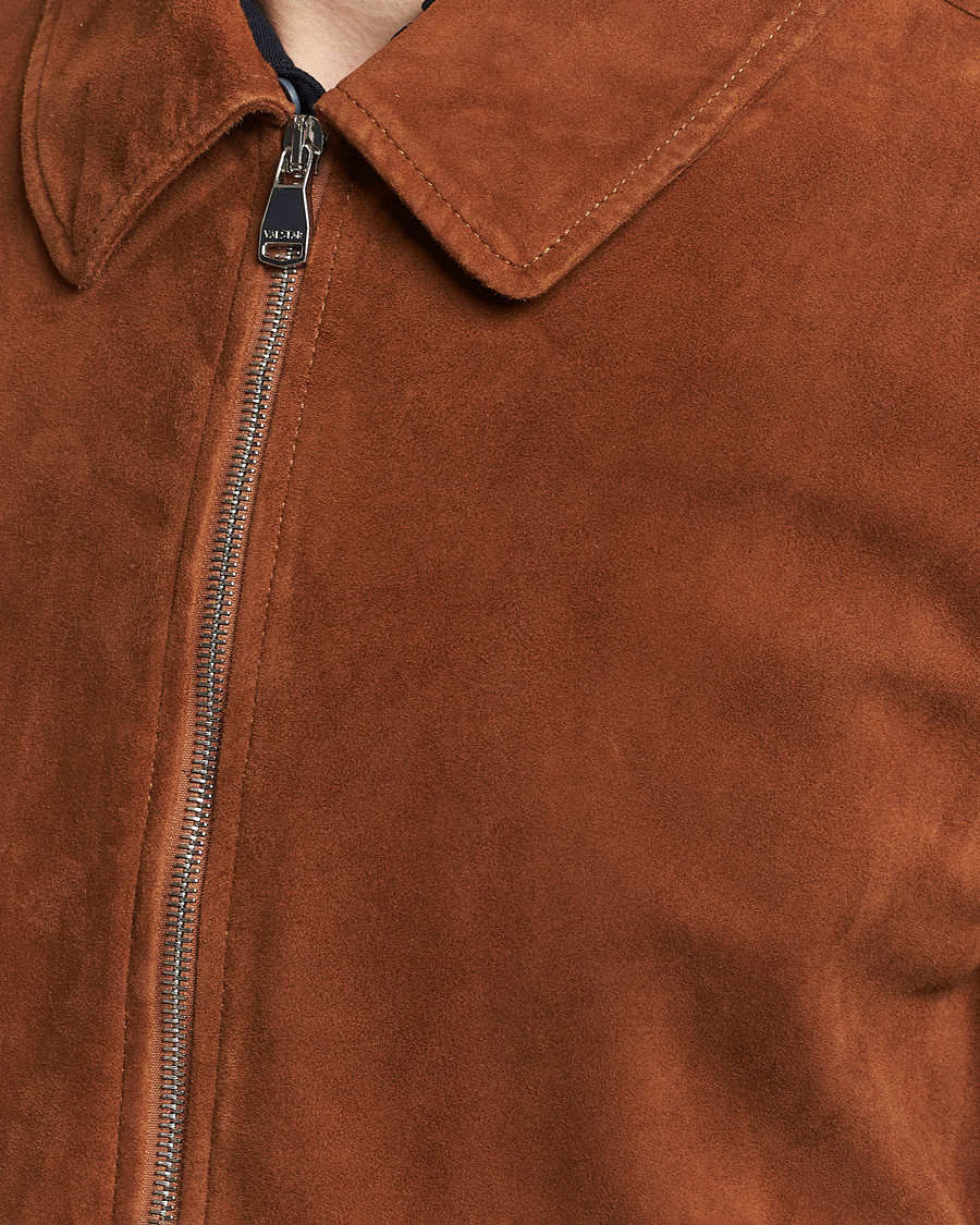 Herren | Jacken | Valstar | Suede Zip Bomber Jacket Sandal