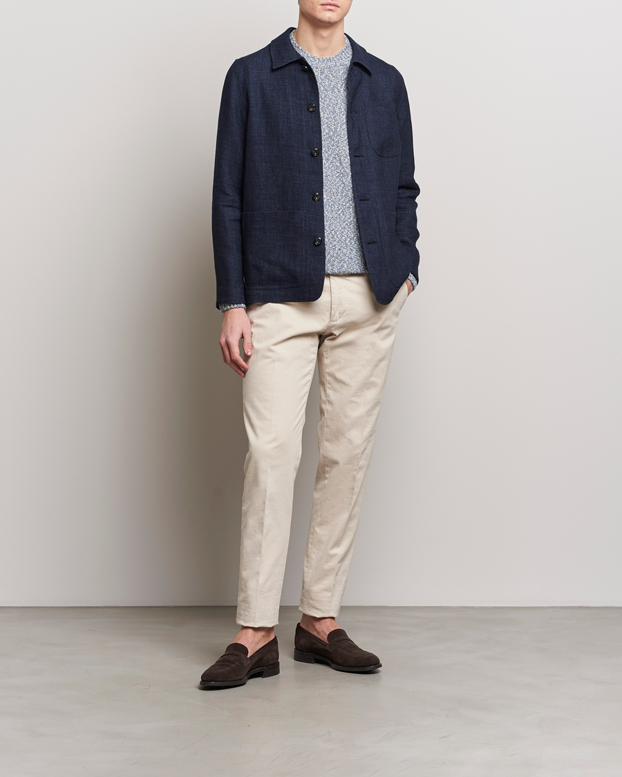 Herren | Jacken | Altea | Wool/Linen Chore Jacket Navy
