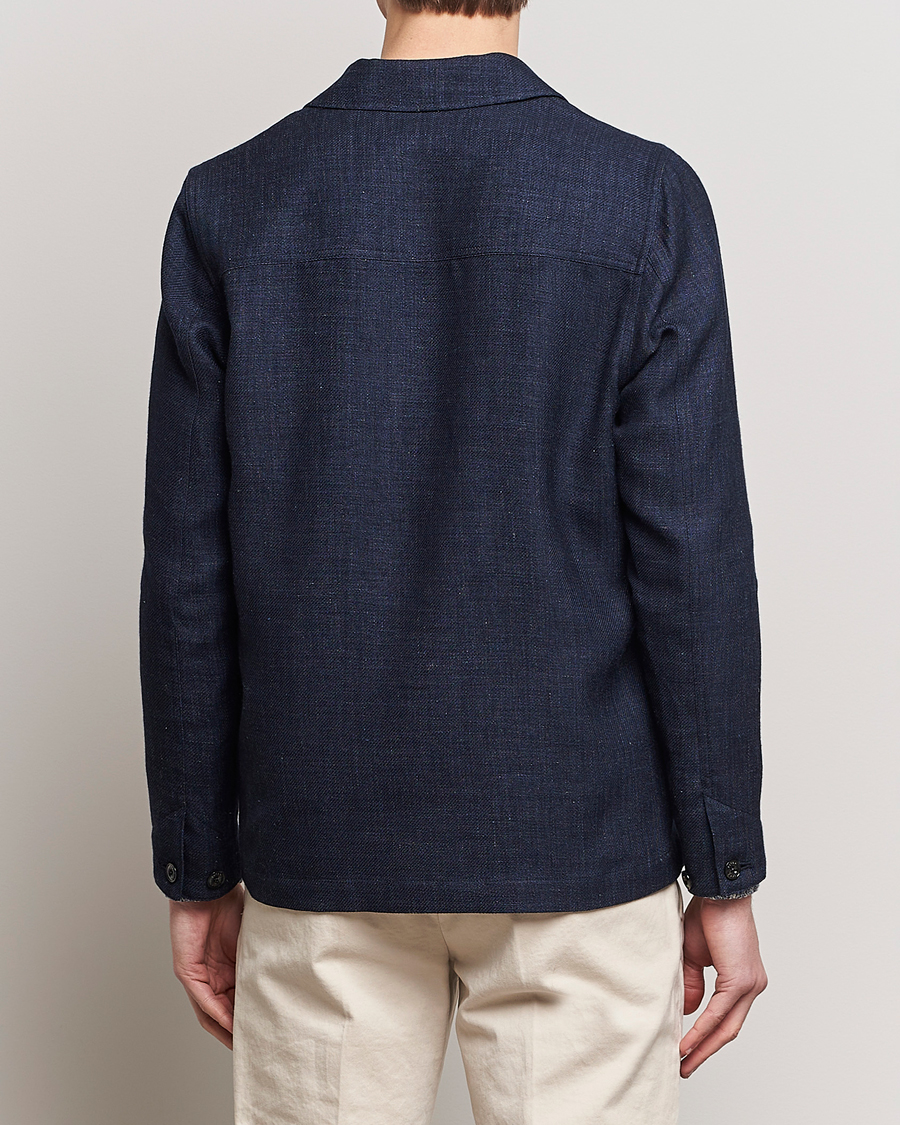 Herren | Jacken | Altea | Wool/Linen Chore Jacket Navy