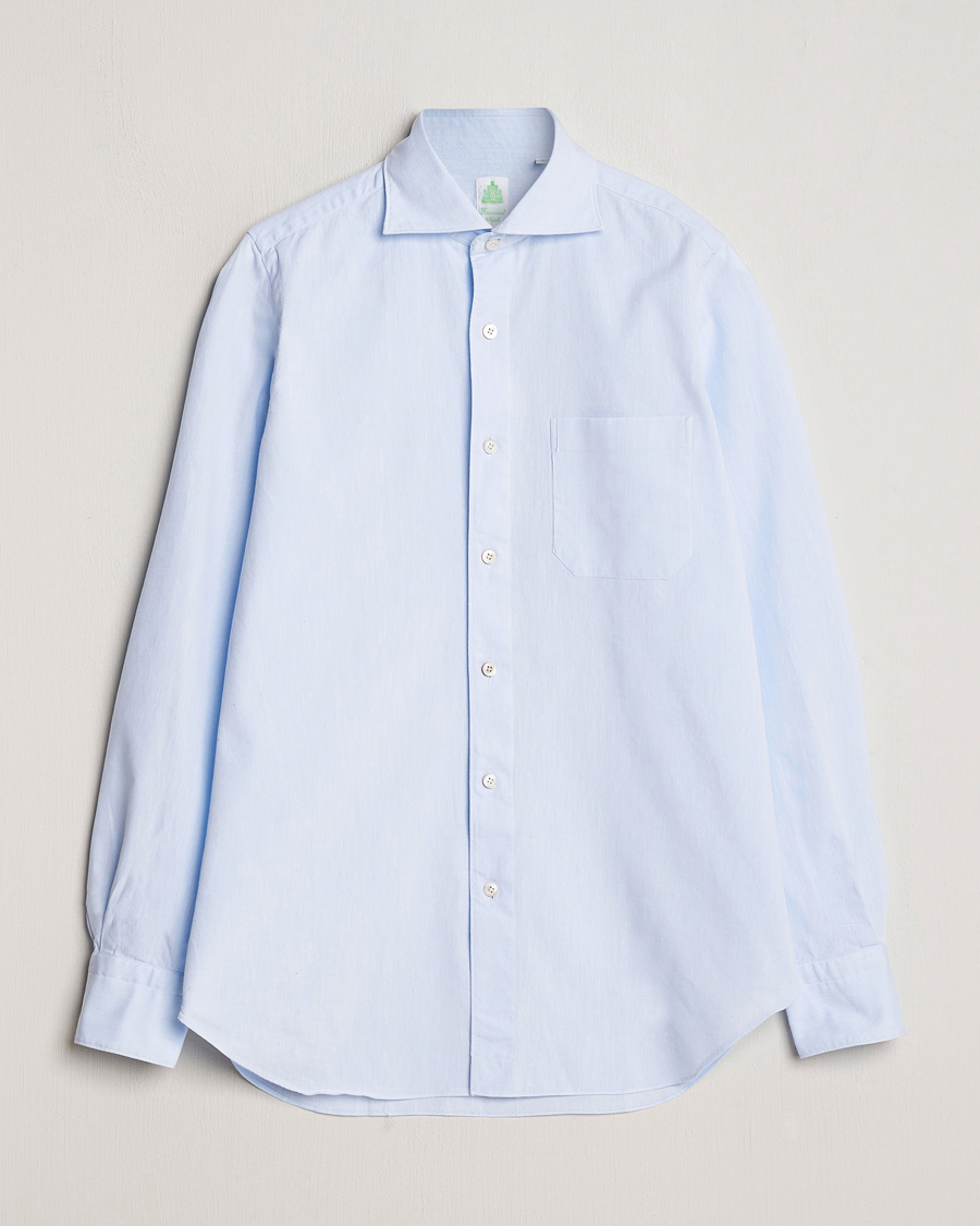 Herren | Hemden | Finamore Napoli | Gaeta Chambray Shirt Light Blue