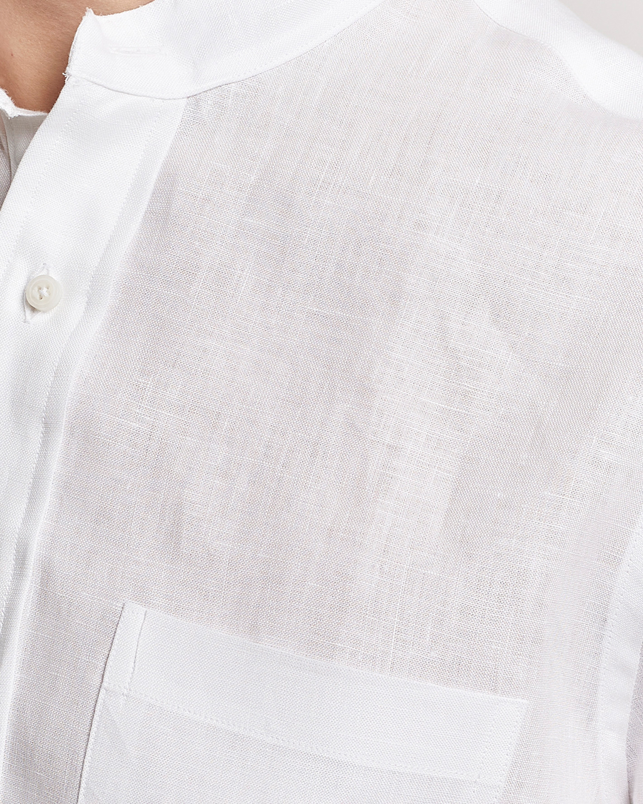 Herren | Hemden | Gitman Vintage | Linen Popover Shirt White