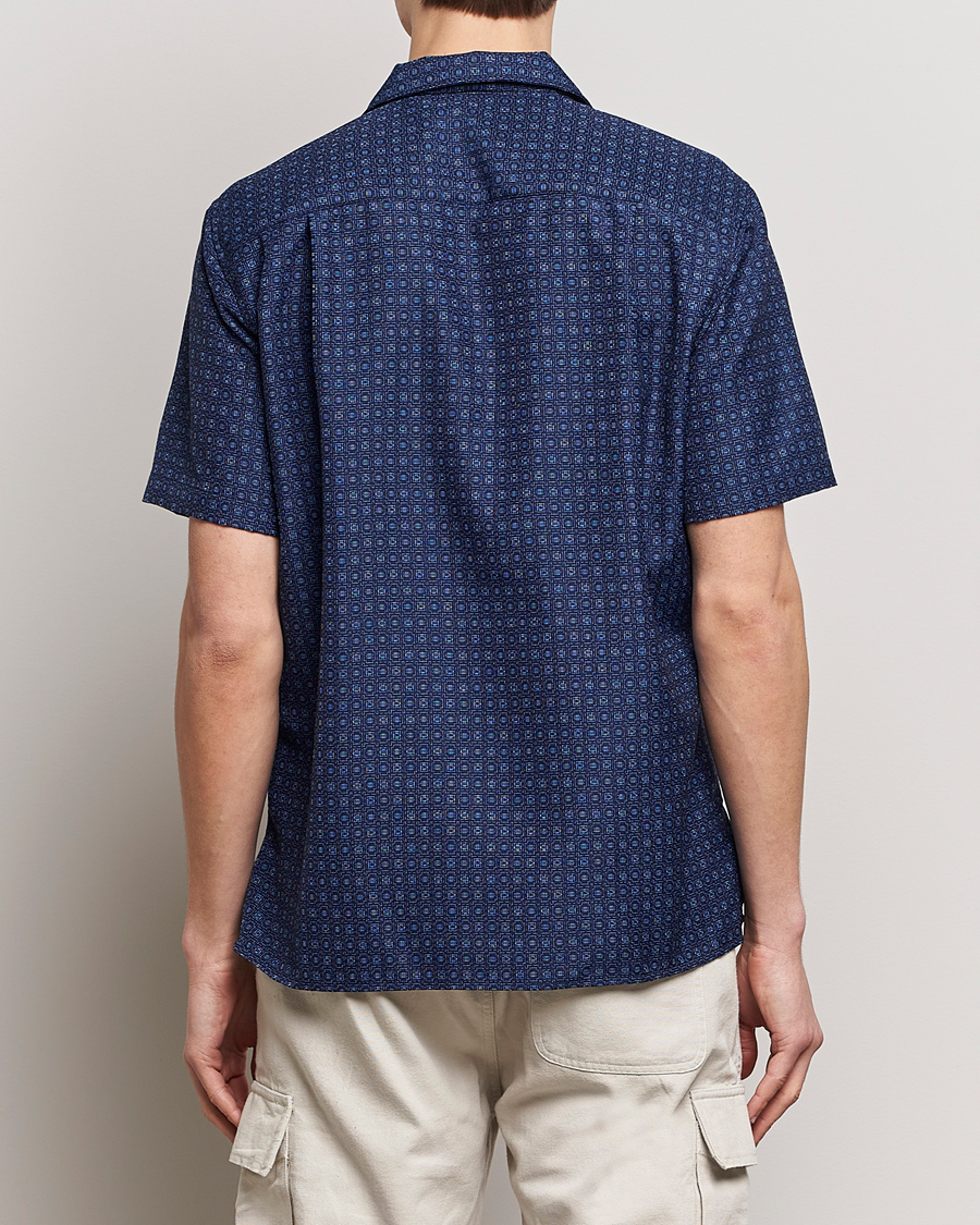 Herren | Hemden | Gitman Vintage | Japanese Dobby Camp Shirt Navy