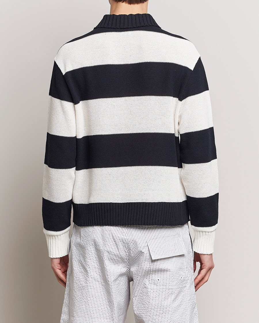 Herren | Pullover | Thom Browne | Long Sleeve Rugby White/Navy
