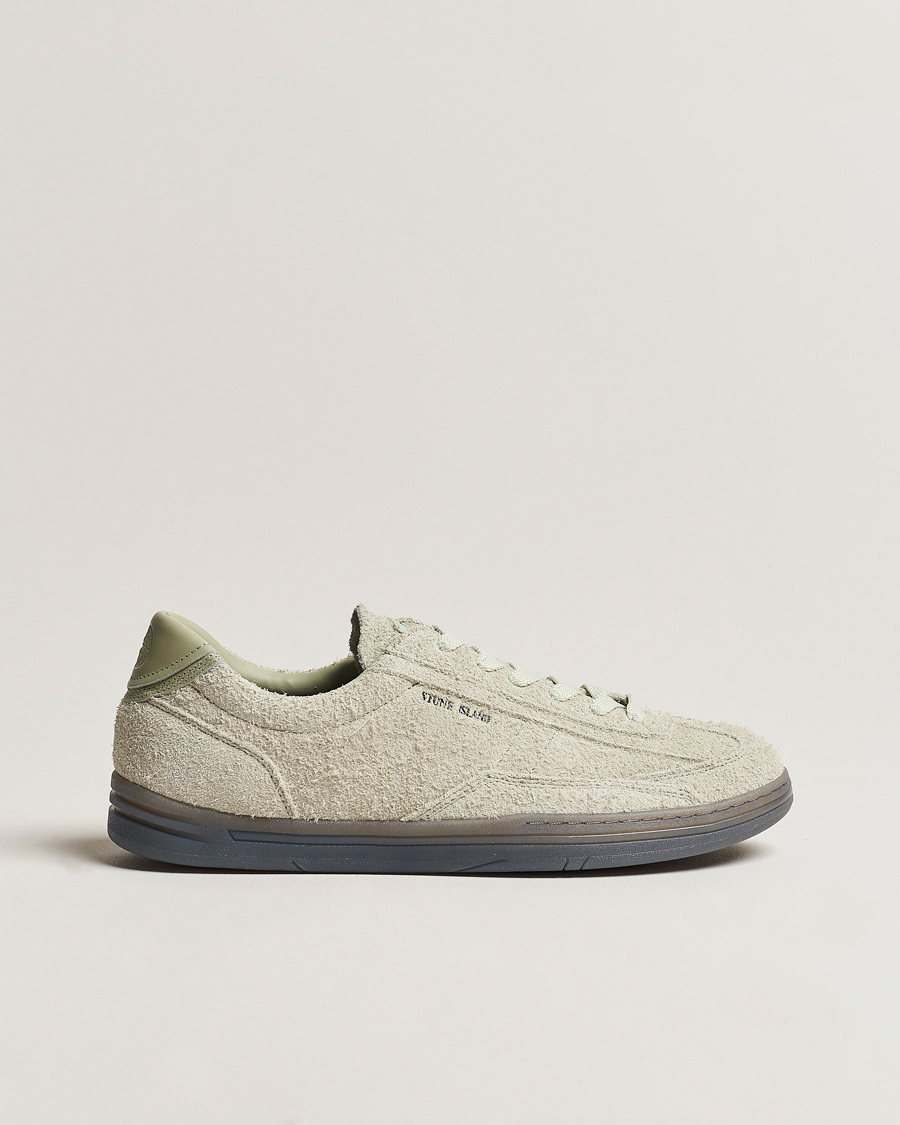 Herren | Stone Island S0101 Suede Sneakers Sage | Stone Island | S0101 Suede Sneakers Sage