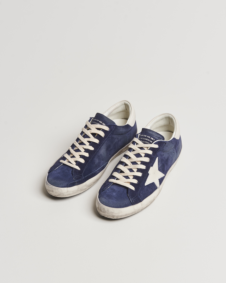 Herren | Golden Goose Deluxe Brand Super-Star Sneaker Navy/White | Golden Goose | Deluxe Brand Super-Star Sneaker Navy/White