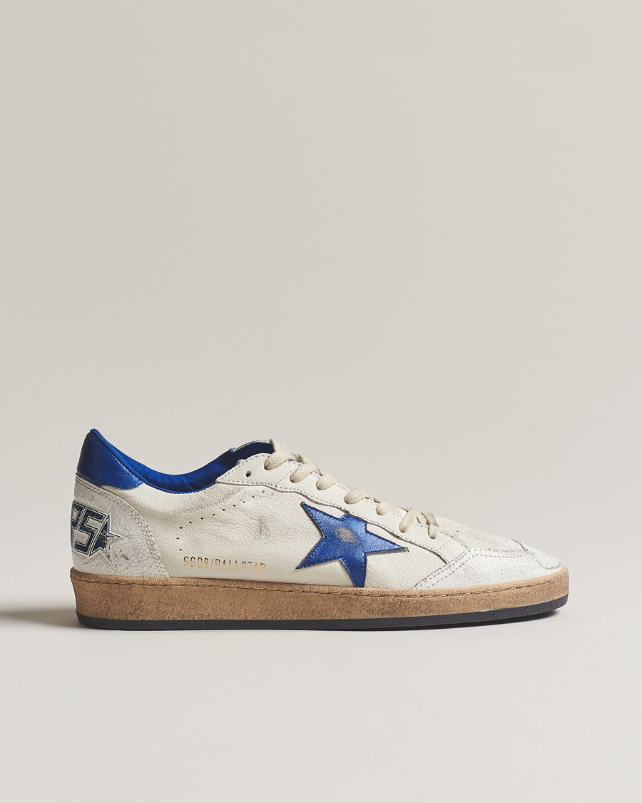 Herren | Golden Goose Ball Star Sneakers White/Blue | Golden Goose | Ball Star Sneakers White/Blue