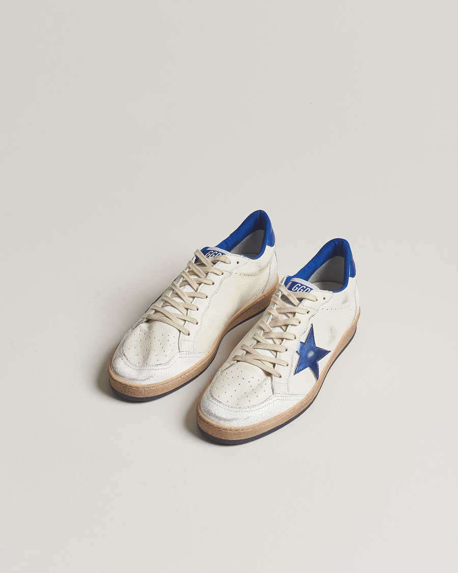 Herren | Luxury Brands | Golden Goose Deluxe Brand | Ball Star Sneakers White/Blue