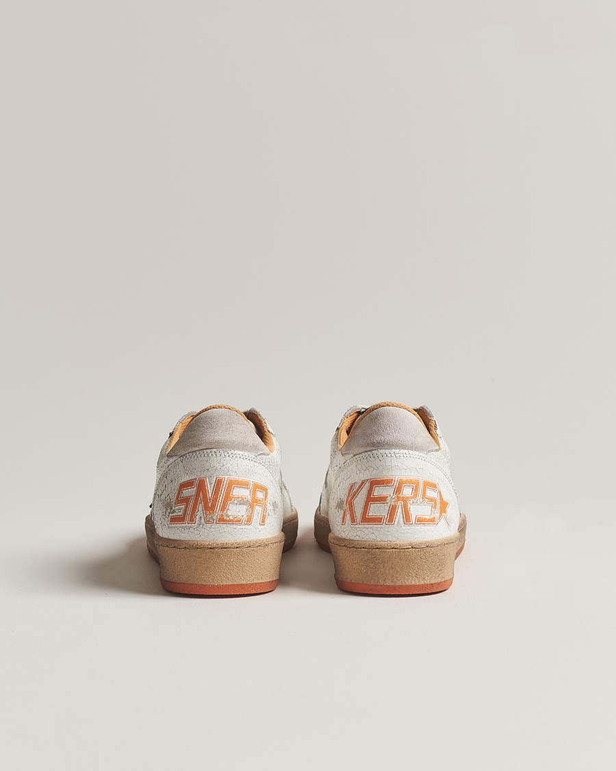 Herren | Golden Goose Deluxe Brand Ball Star Sneakers White/Orange | Golden Goose | Deluxe Brand Ball Star Sneakers White/Orange