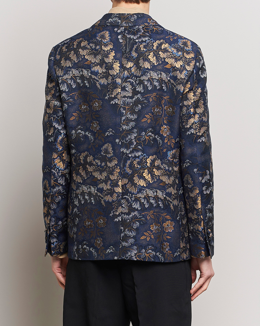 Herren | Sakkos | Etro | Floral Jacquard Evening Jacket Navy