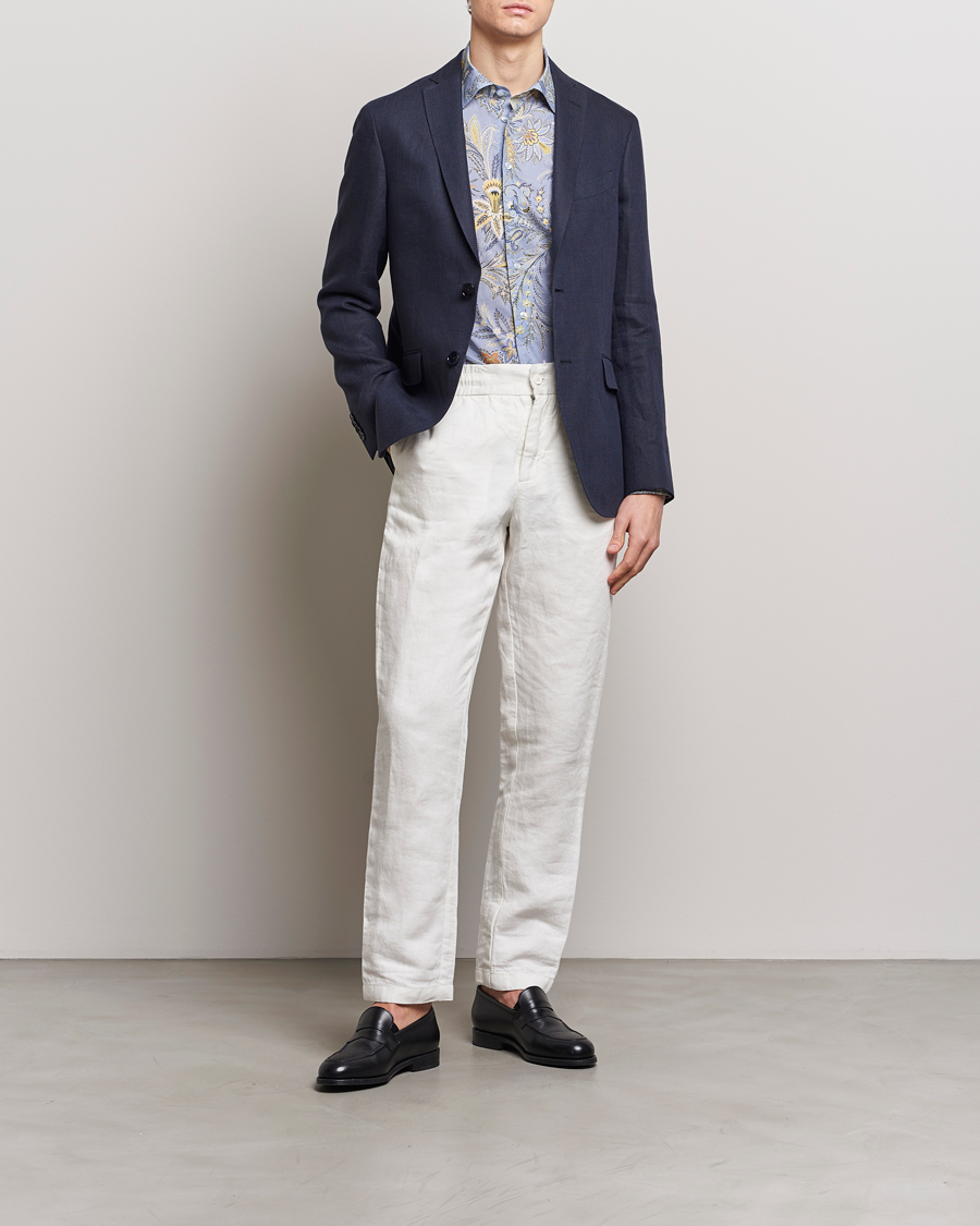 Herren | Sakkos | Etro | Linen Blazer Navy