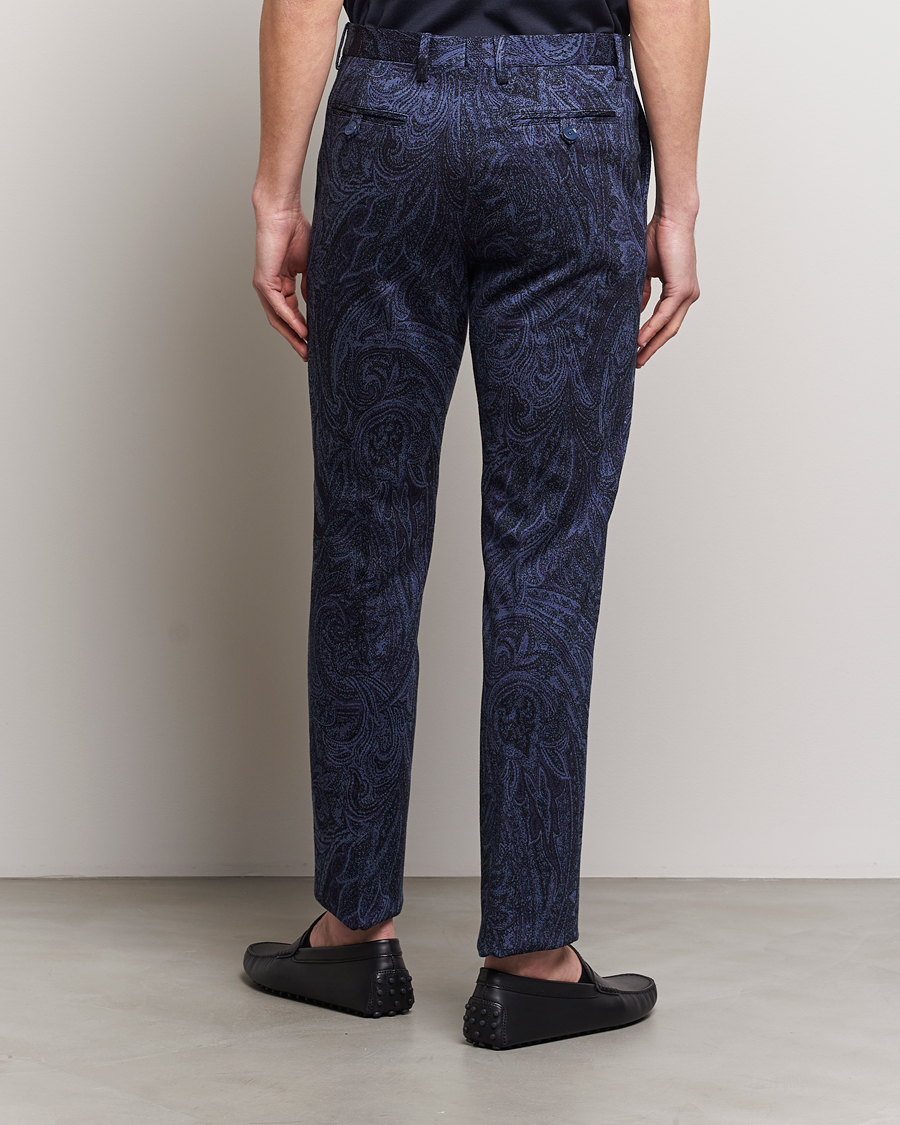 Herren | Hosen | Etro | Tonal Paisley Trousers Navy