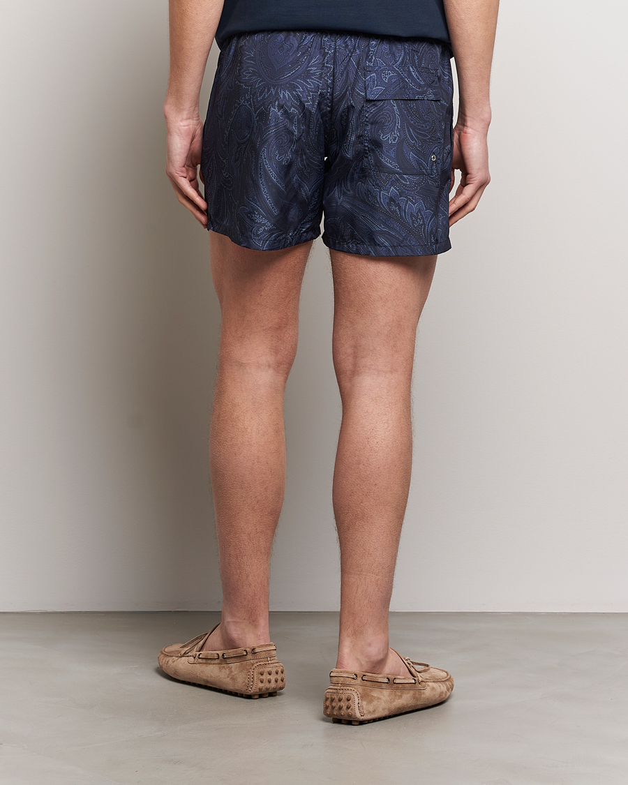 Herren | Badehosen | Etro | Tonal Paisley Swim Shorts Blue