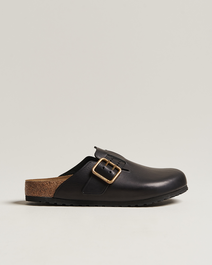 Herren | BIRKENSTOCK Boston Bold Black Leather | BIRKENSTOCK | Boston Bold Black Leather