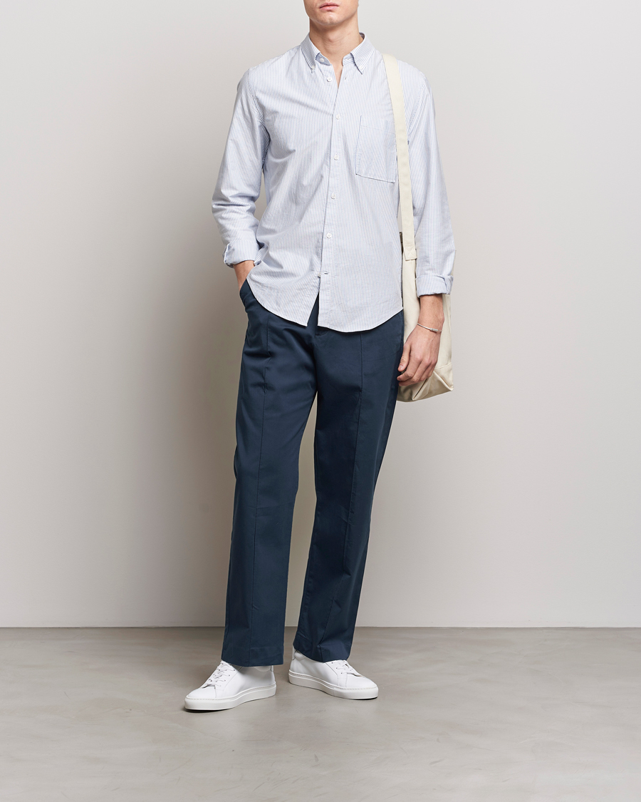 Herren | Hosen | NN07 | Tauber Pleated Trousers Navy Blue