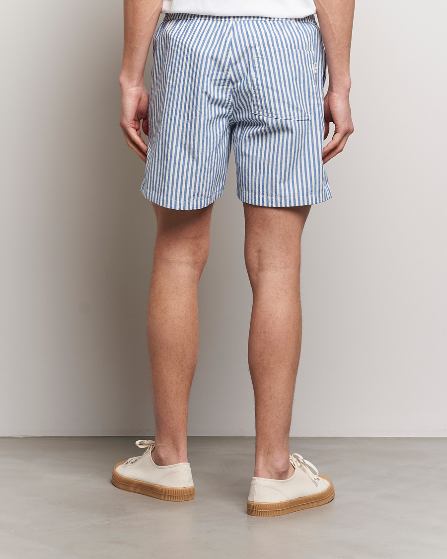 Herren | Shorts | NN07 | Gregor Striped Drawstring Shorts Blue/White