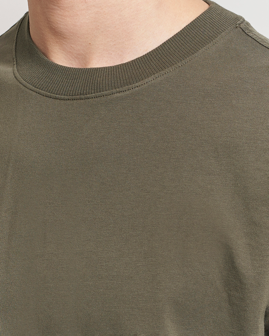 Herren | T-Shirts | NN07 | Adam Pima Crew Neck T-Shirt Capers Green