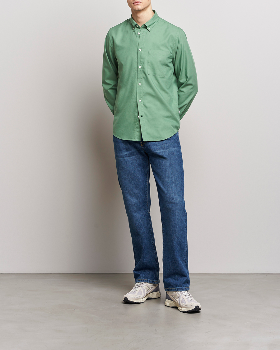 Herren | Hemden | NN07 | Arne Tencel Shirt Hedge Green