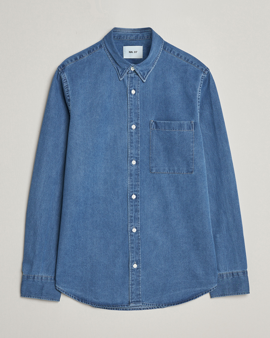 Herren | Hemden | NN07 | Cohen Denim Shirt Light Indigo