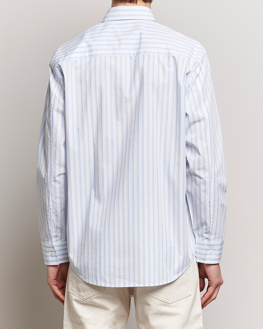 Herren | Hemden | NN07 | Freddy Poplin Striped Shirt Blue/White