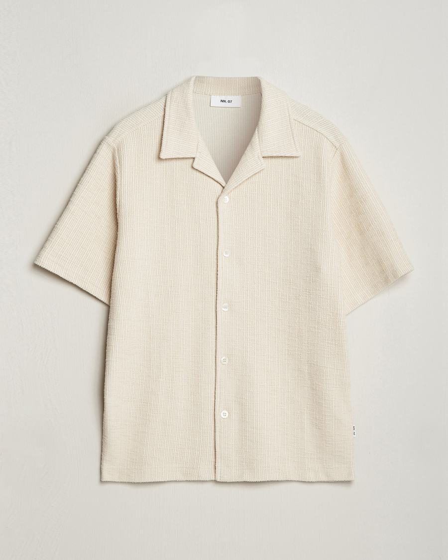 Herren | Hemden | NN07 | Julio Short Sleeve Shirt Ecru