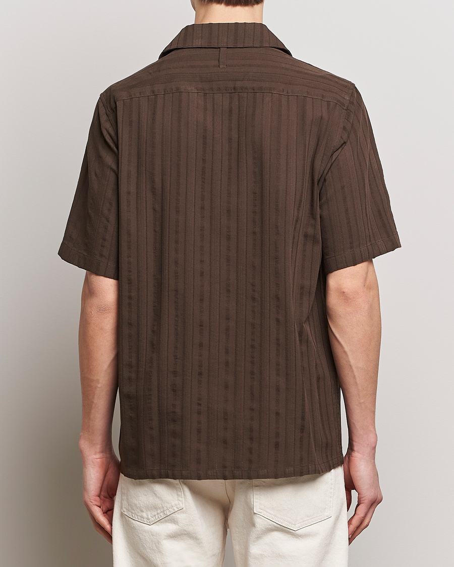 Herren | Hemden | NN07 | Julio Structured Short Sleeve Shirt Demitasse Brown