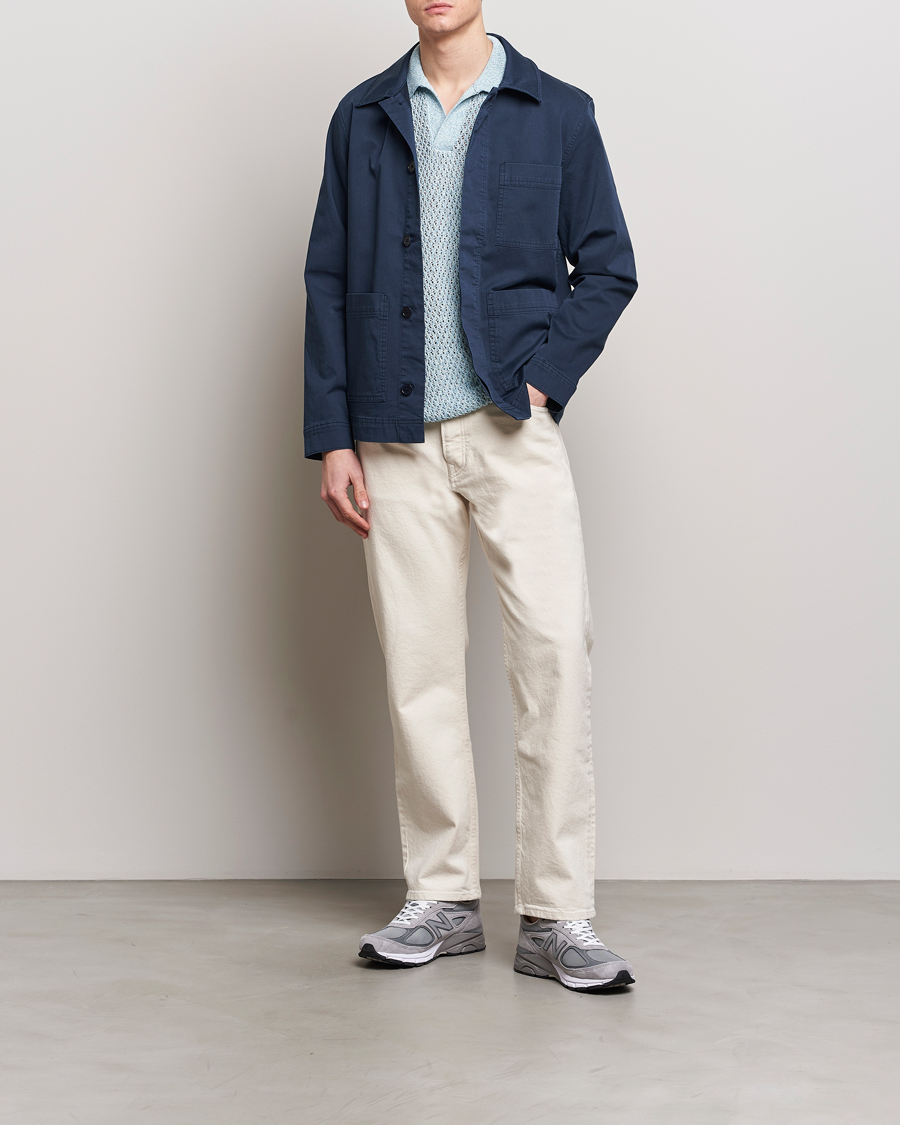 Herren | Hemden | NN07 | Olav Overshirt Navy Blue