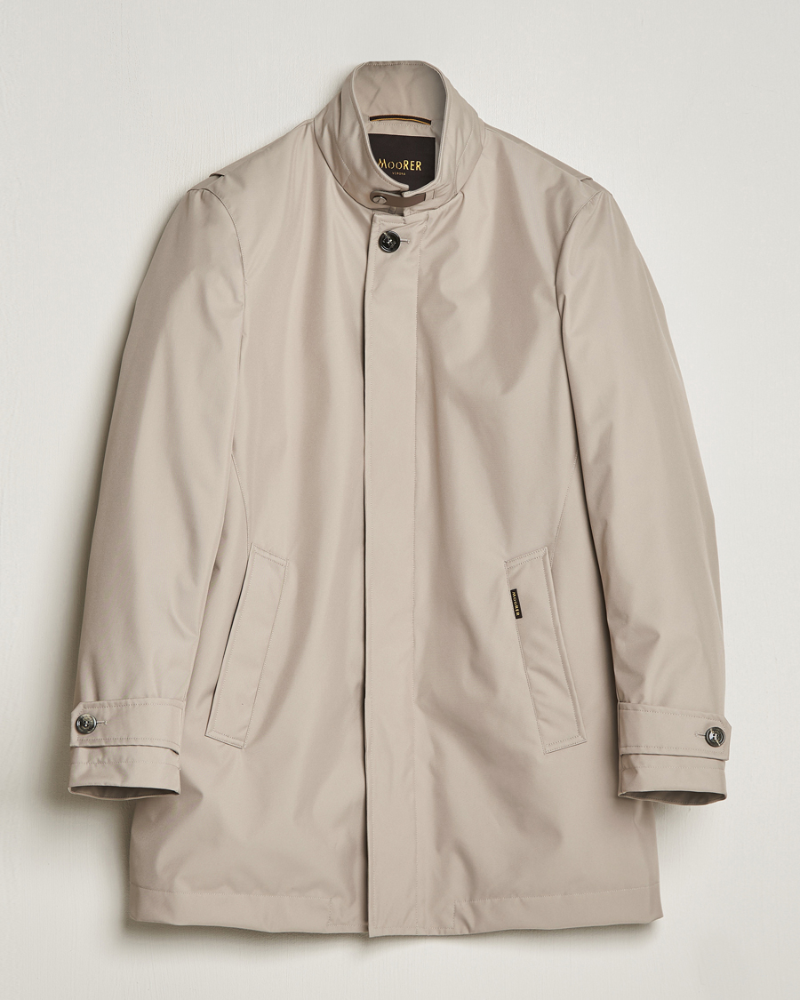 Herren | Jacken | MooRER | Waterproof Car Coat Light Grey