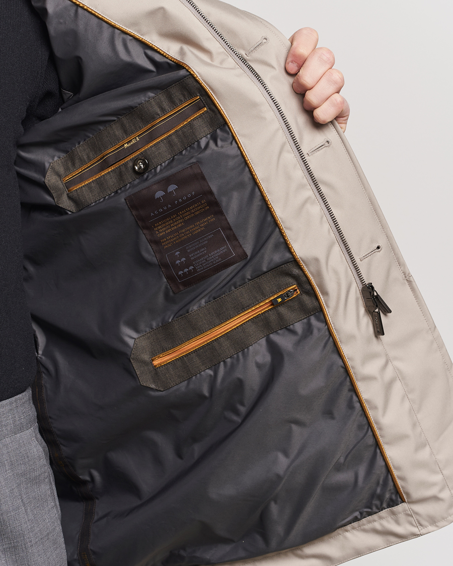 Herren | Jacken | MooRER | Waterproof Car Coat Light Grey