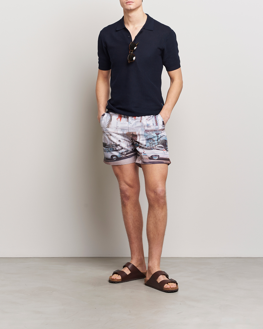 Herren | Badehosen | Orlebar Brown | Bulldog Photographic Swimshorts Carlton Cannes